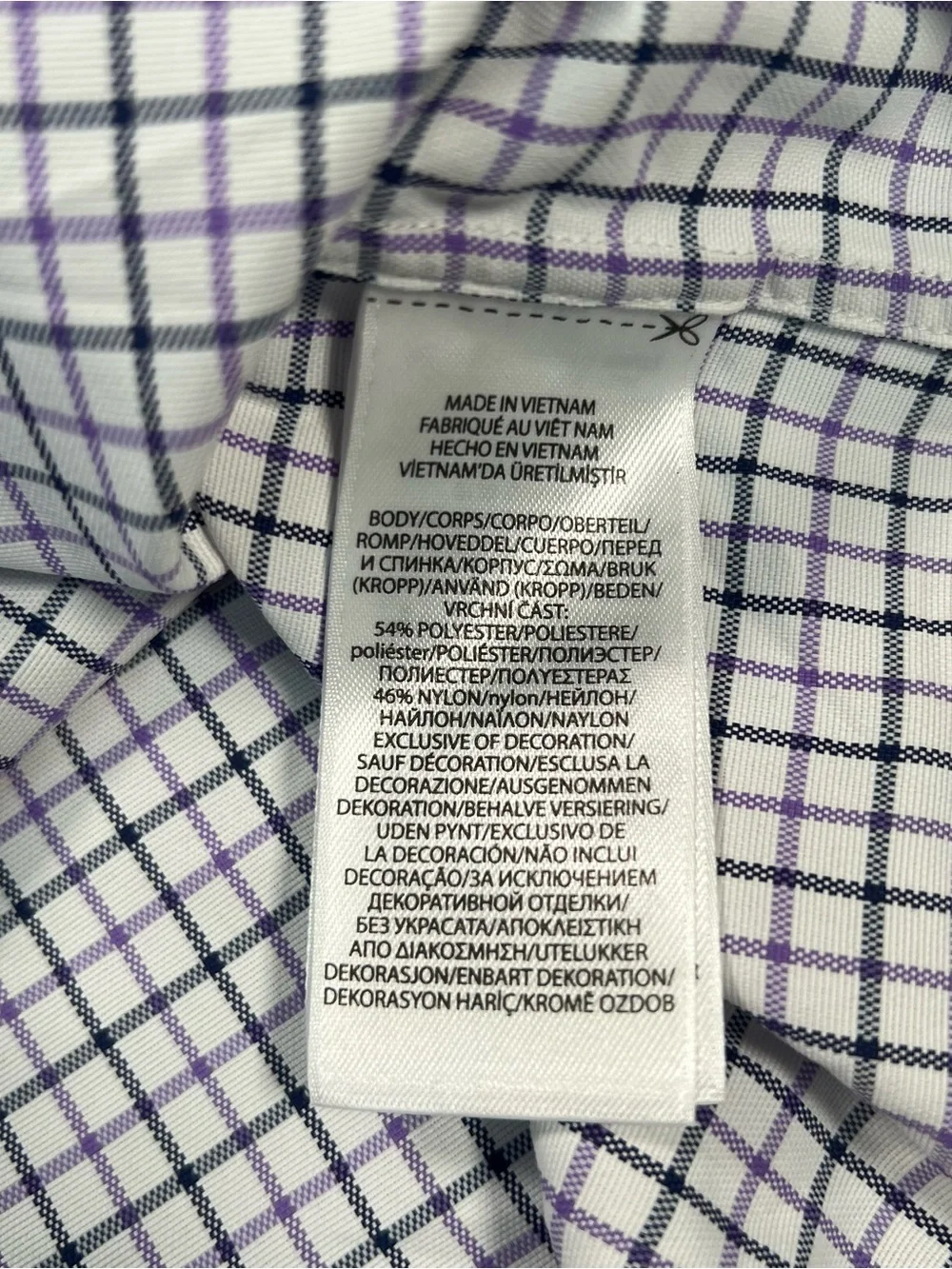 New Polo Ralph Lauren Button Down Men’s L Classic Fit Performance White Purple